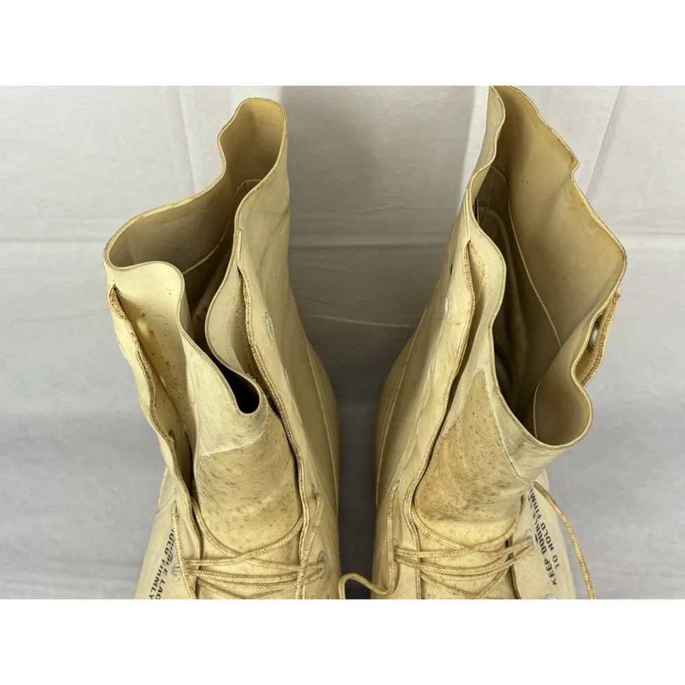 US Military DLA 100-82-C-4041 Mens Off White Snow Boots Cold Weather 9R Mickey